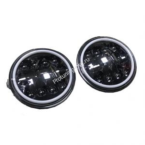 Фары LED светодиодные черные ВАЗ 2121-2131 /Нива/, ВАЗ 2101, 2102 (2 штуки)